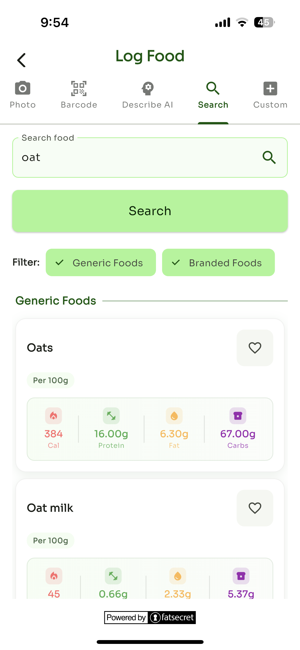 Hydration Tracking